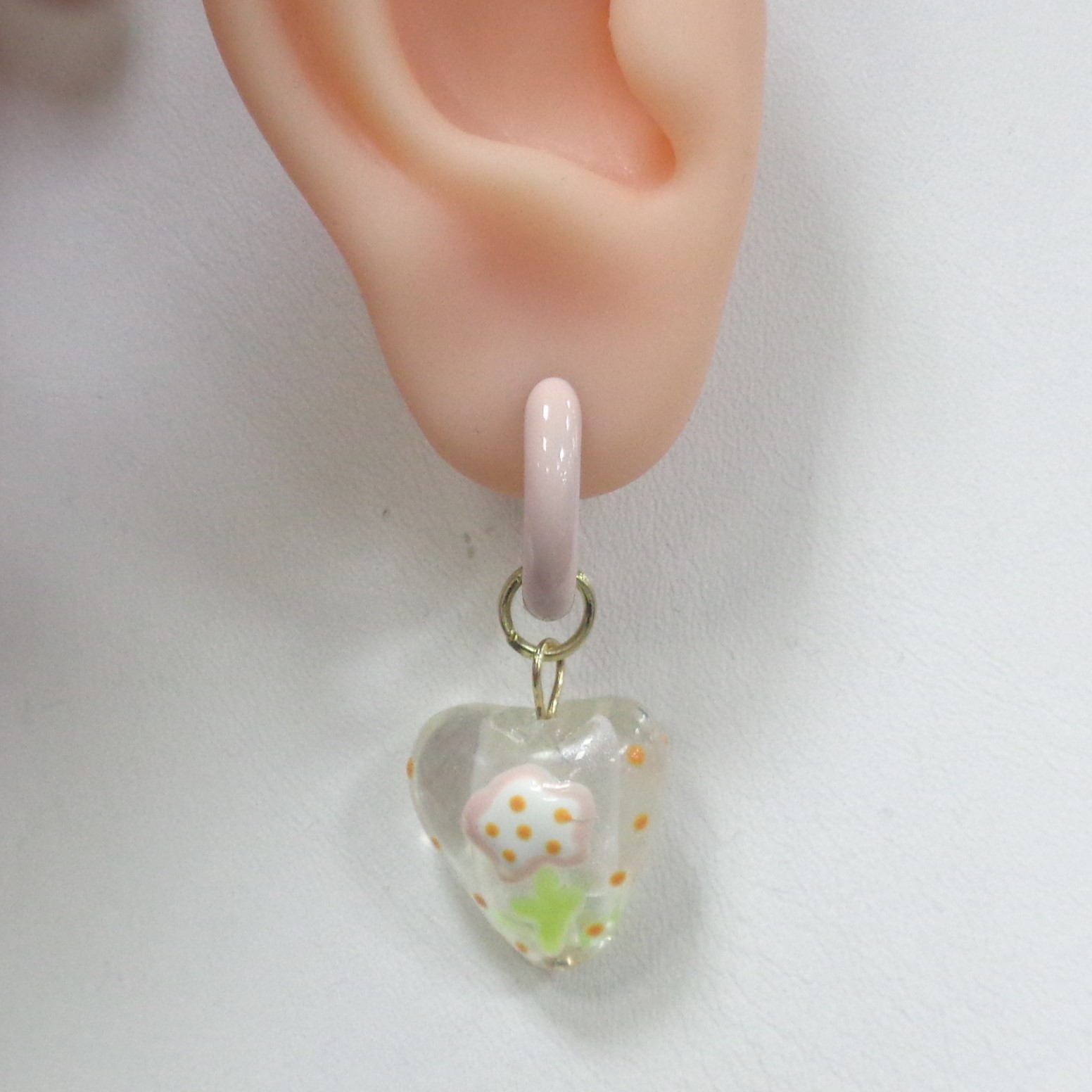 Бижутерные серьги-трансформеры с керамикой